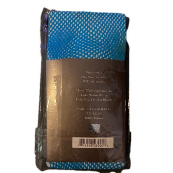 Leg Avenue Turquoise Blue Fishnet Thigh Hi Stockings - Picture 2 of 2